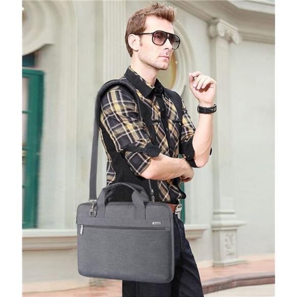 Laptop Bag 15.6 Inch, 360° Protective Laptop Case Sleeve Compatible - Picture 6 of 14